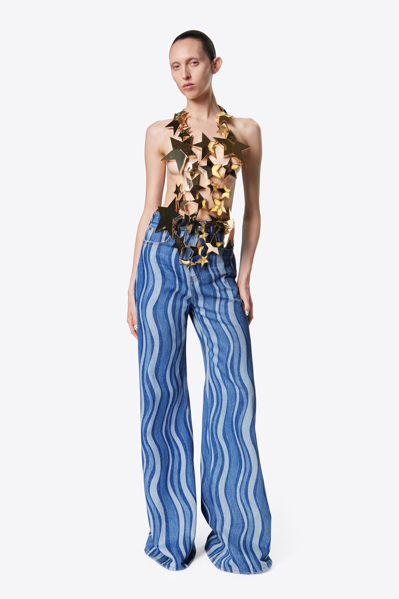Sunray Denim Wide Leg Jean | Indigo Multi