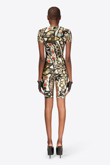 Gemstone Chain Printed Cropped T-Shirt | Multi