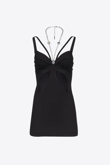 Butterfly Cutout Mini Dress | Black