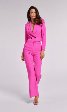 Ashton Crepe Pants | Magenta