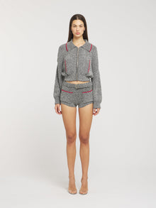 Cara Knitted Short | Black Melange