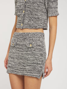 Morgan Mini Skirt | Black Melange