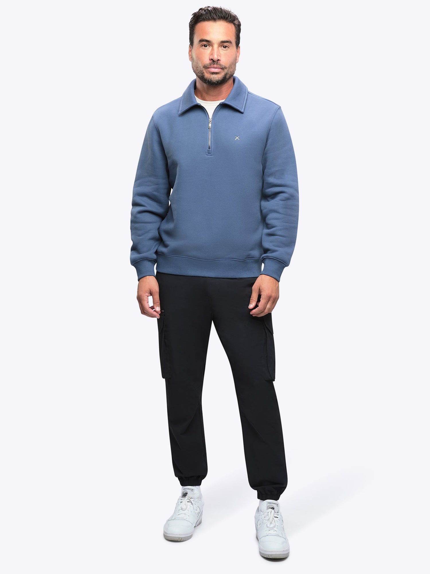 Mens | Divine Classic-Fit Fleece Q-Zip | Atlantic