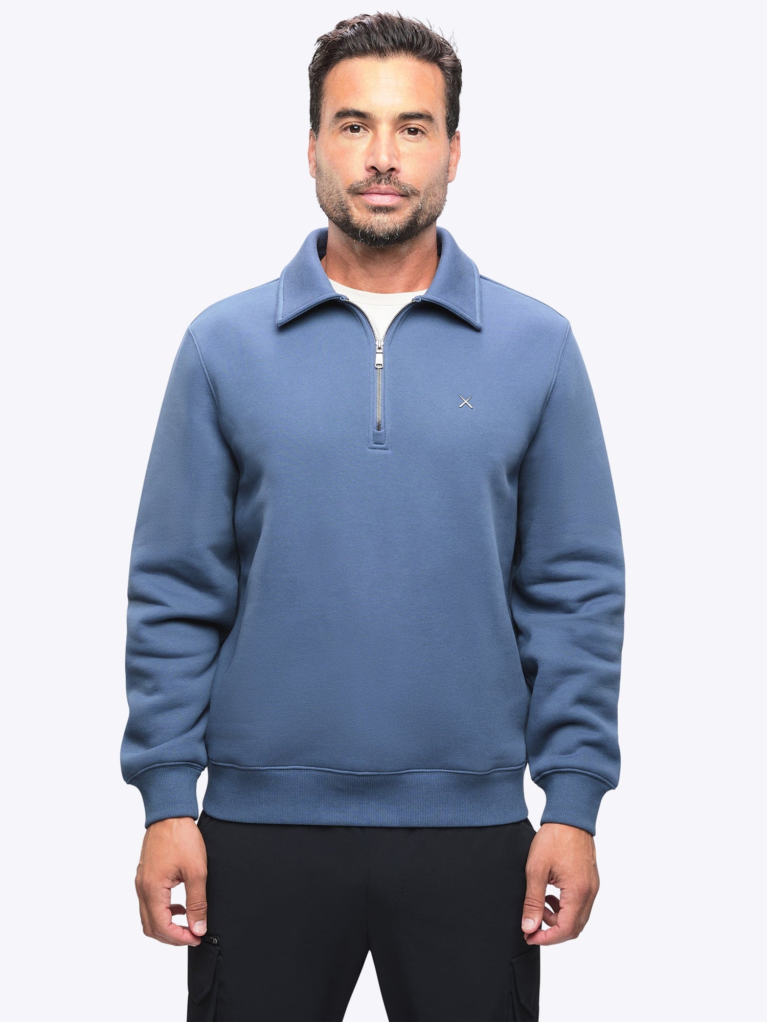 Mens | Divine Classic-Fit Fleece Q-Zip | Atlantic