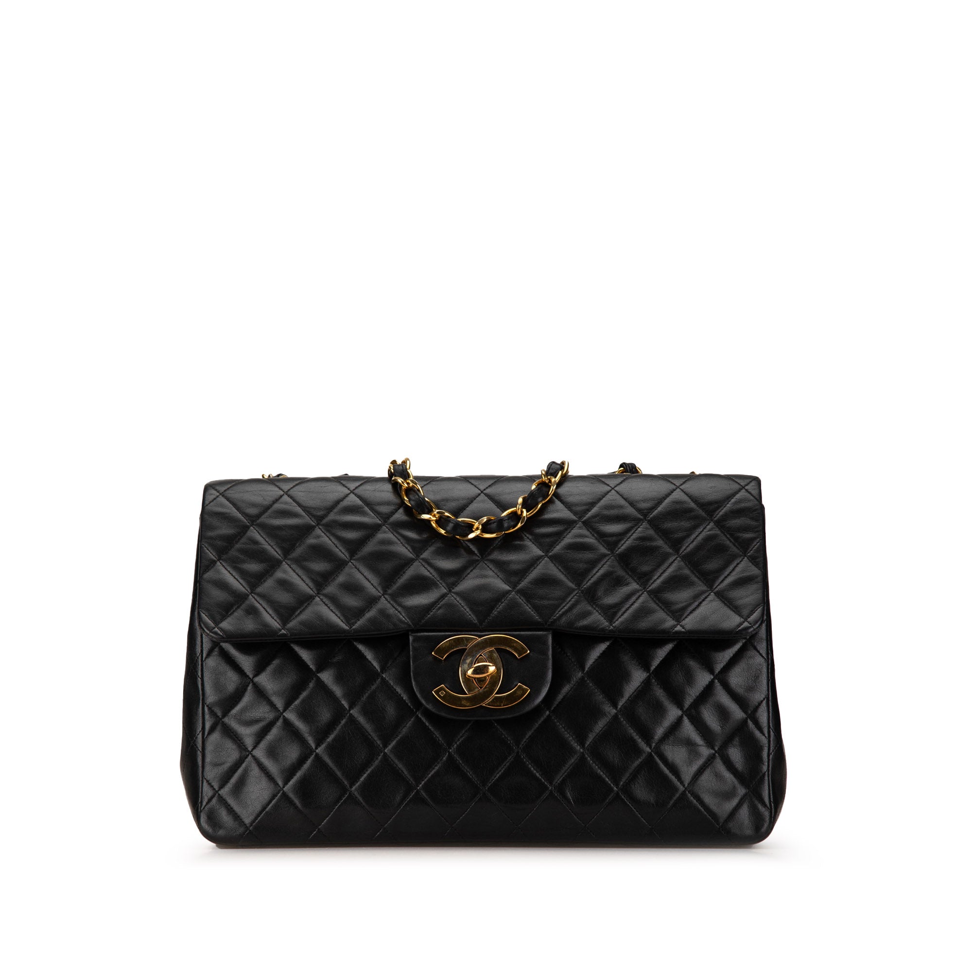 Chanel | Pre-Owned Maxi XL Classic Lambskin Single Flap | Black