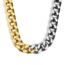 The Double Flash Two Tone Chain Necklace (Elaluz X Argento Vivo) | Two-Tone