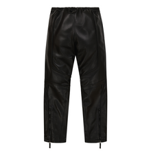 Black-Out Leather Racer Pant | Black