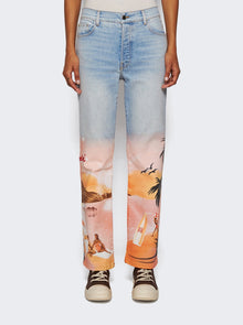 Amiri | Resort Club Straight-leg Jeans Light Indigo | Blue