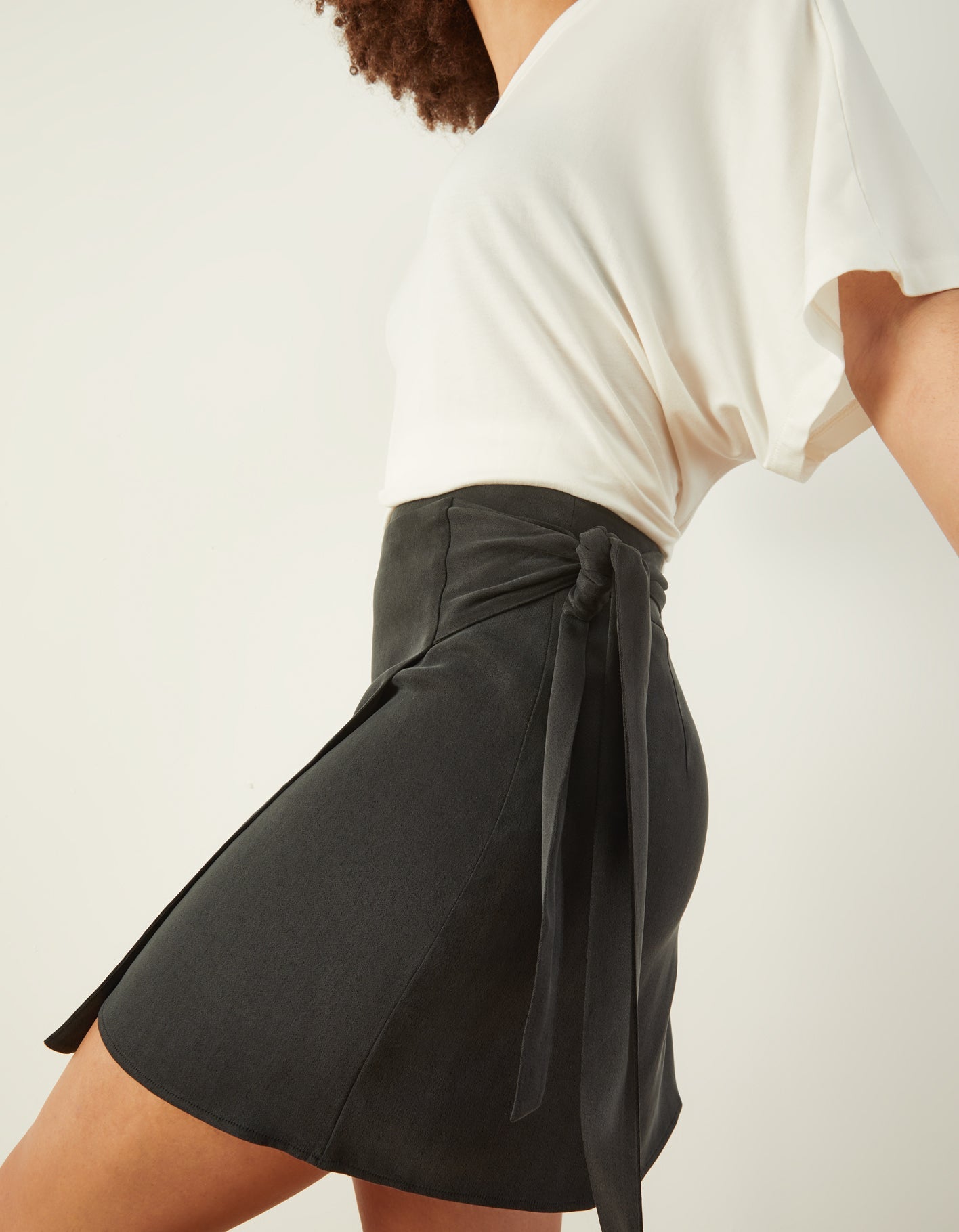 Courtside Wrap Skirt | Black