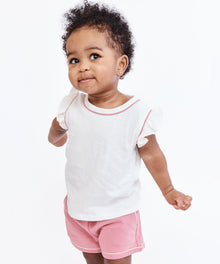 Girls | Adrian Baby Shirt | White/Pink