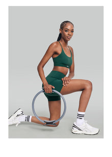 Airy Active Strap Top | Dark Moss