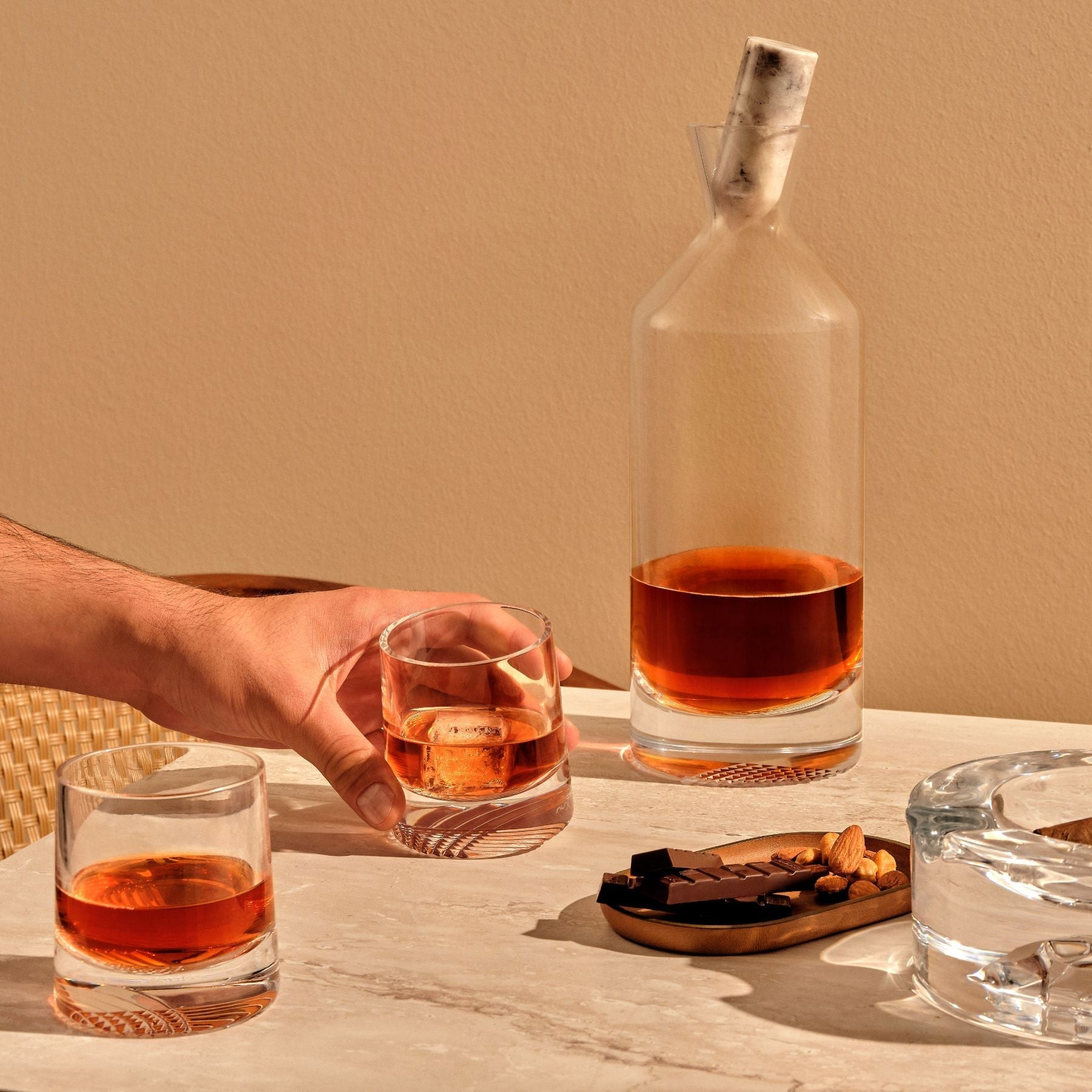 Alba Whisky Sof Glasses | Clear Crystal | Set of 2