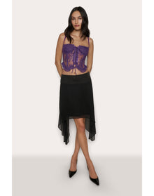 Aleia Ruffle Corset | Amethyst
