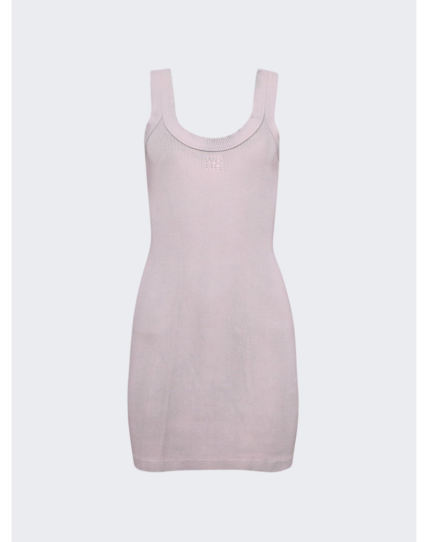 Alexander Wang | Women | Mini Tank Dress With Embossed Logo | Purple