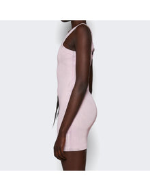 Alexander Wang | Women | Mini Tank Dress With Embossed Logo | Purple