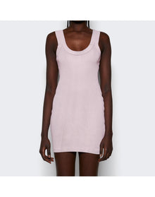 Alexander Wang | Women | Mini Tank Dress With Embossed Logo | Purple