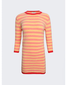 Alexandra Golovanoff | Women | Cam Striped Dress | Orange Pivoine