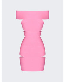 Alexandre Vauthier | Women | Knit Mini Dress | Bubblegum Pink
