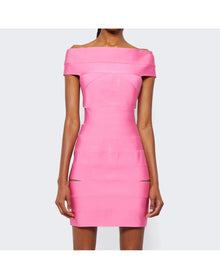 Alexandre Vauthier | Women | Knit Mini Dress | Bubblegum Pink