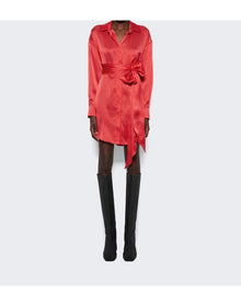 Alexandre Vauthier | Women | Mini Shirt Dress | Daring Red