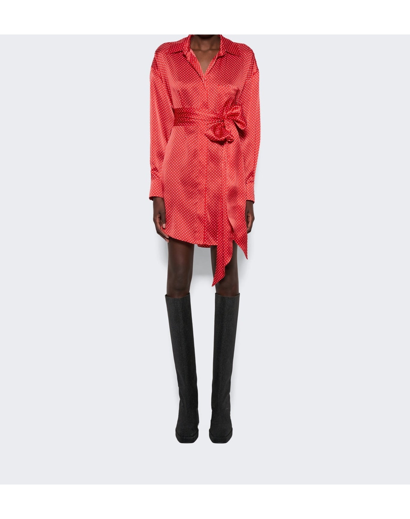 Alexandre Vauthier | Women | Mini Shirt Dress | Daring Red