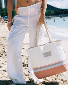 San Tropez Stripe | Badge:LSPACE x Aloha_#B2AC88_#ffffff