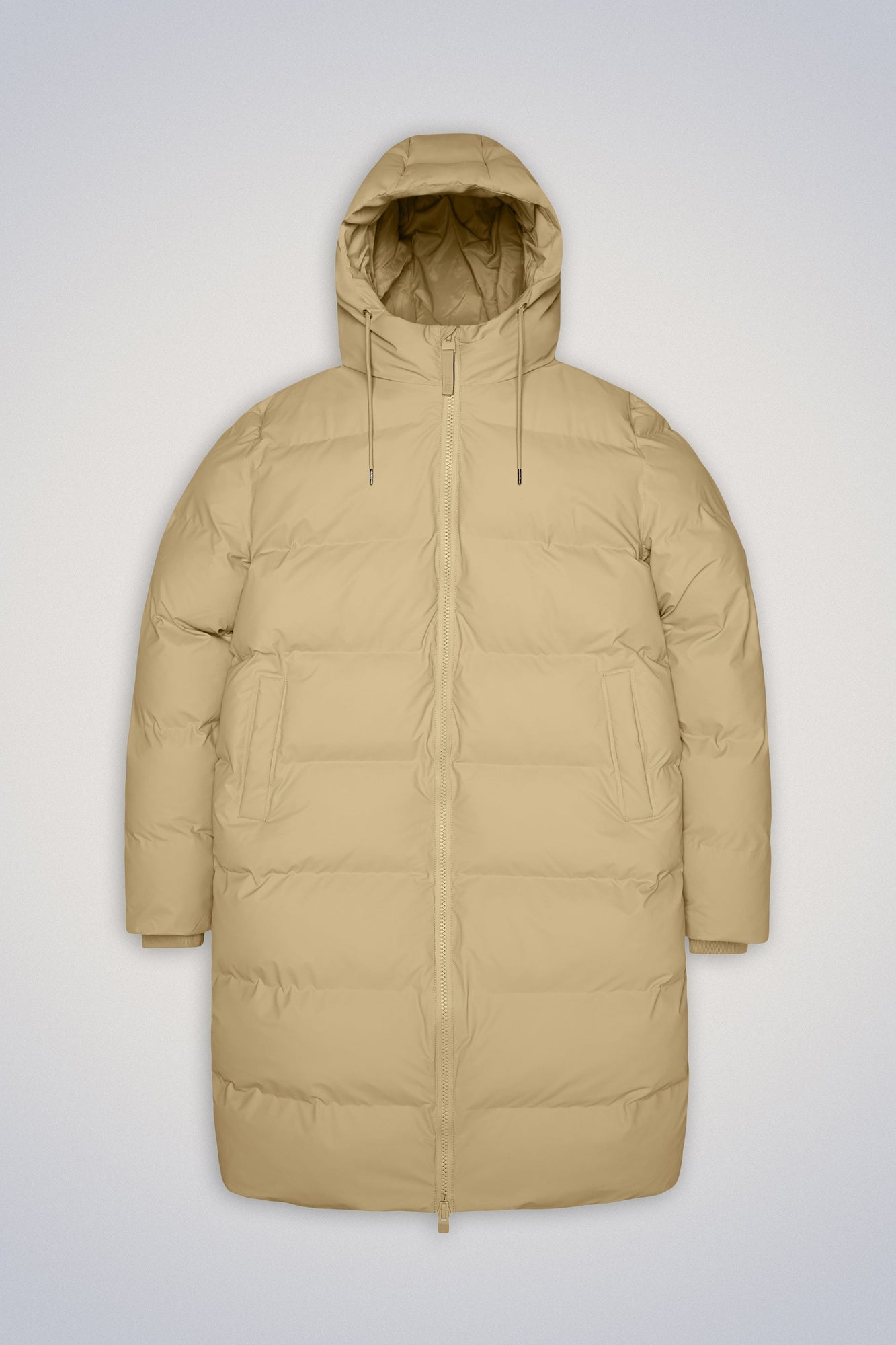 Rains Alta Long Puffer Jacket Jackets 24 Sand