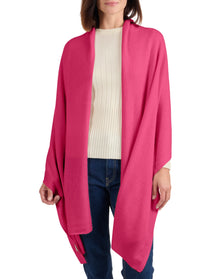 Amicale Cashmere | Women | Cashmere Jersey Travel Wrap | Dk. Pink