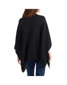 Amicale Cashmere | Women | Cashmere Poncho | Black V1