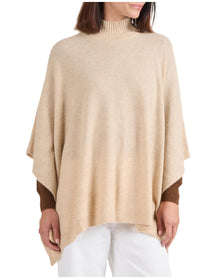 Amicale Cashmere | Women | Cashmere Poncho | Oatmeal V1