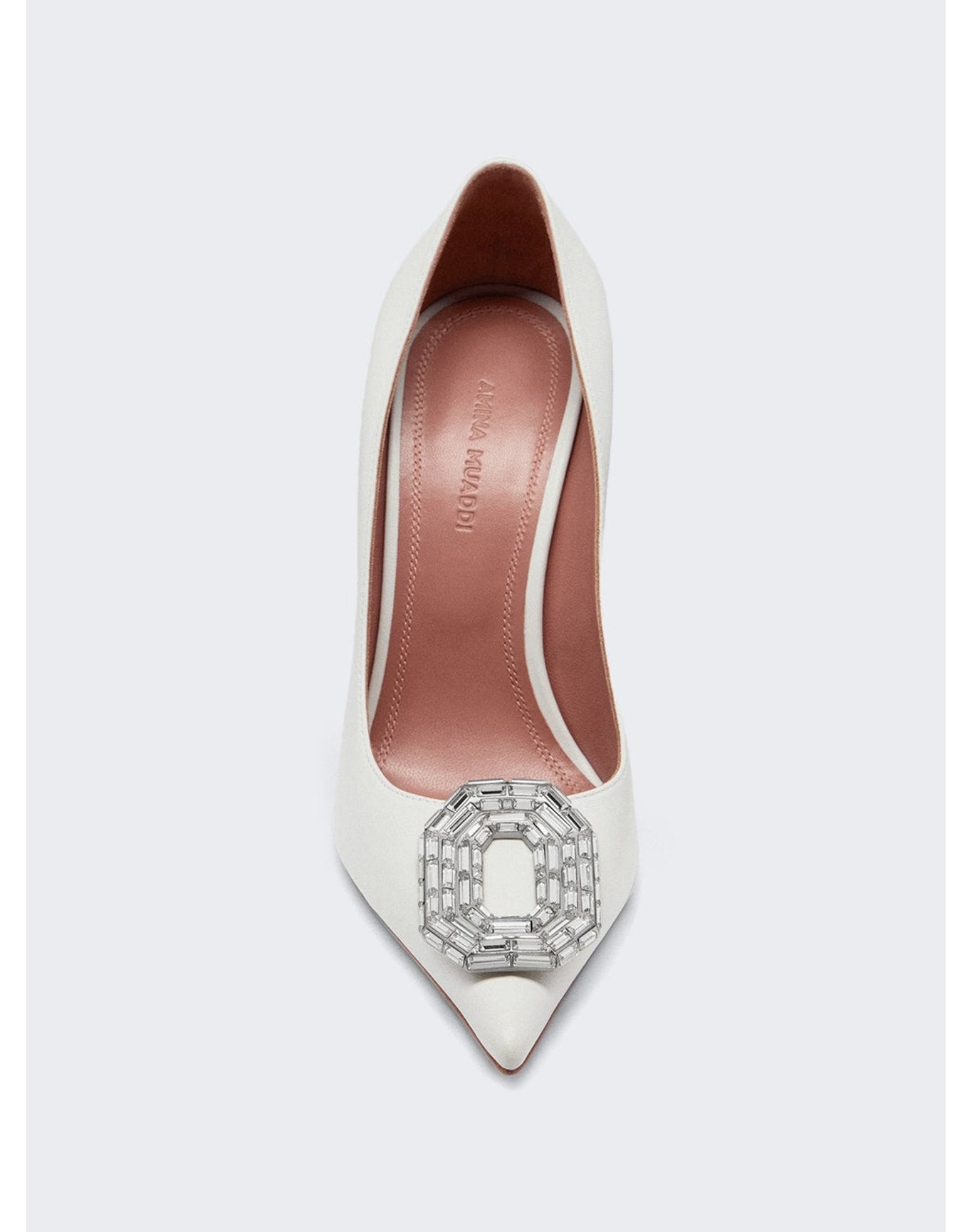 Amina Muaddi | Women | Camelia Pump 90 | White