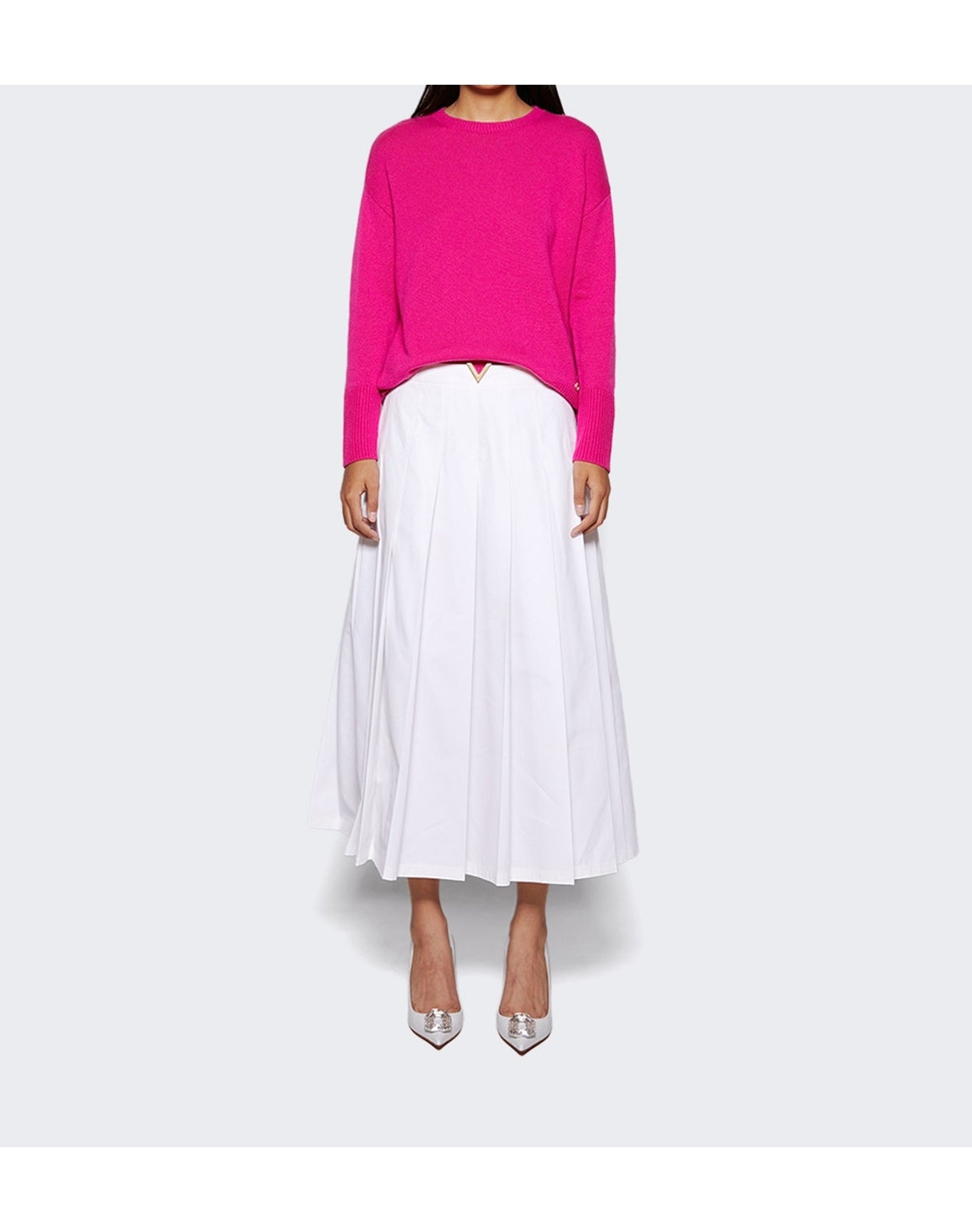 Amina Muaddi | Women | Camelia Pump 90 | White