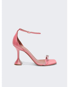 Amina Muaddi | Women | Daisy High Heel Thong Sandal Pearly | Pink Nappa