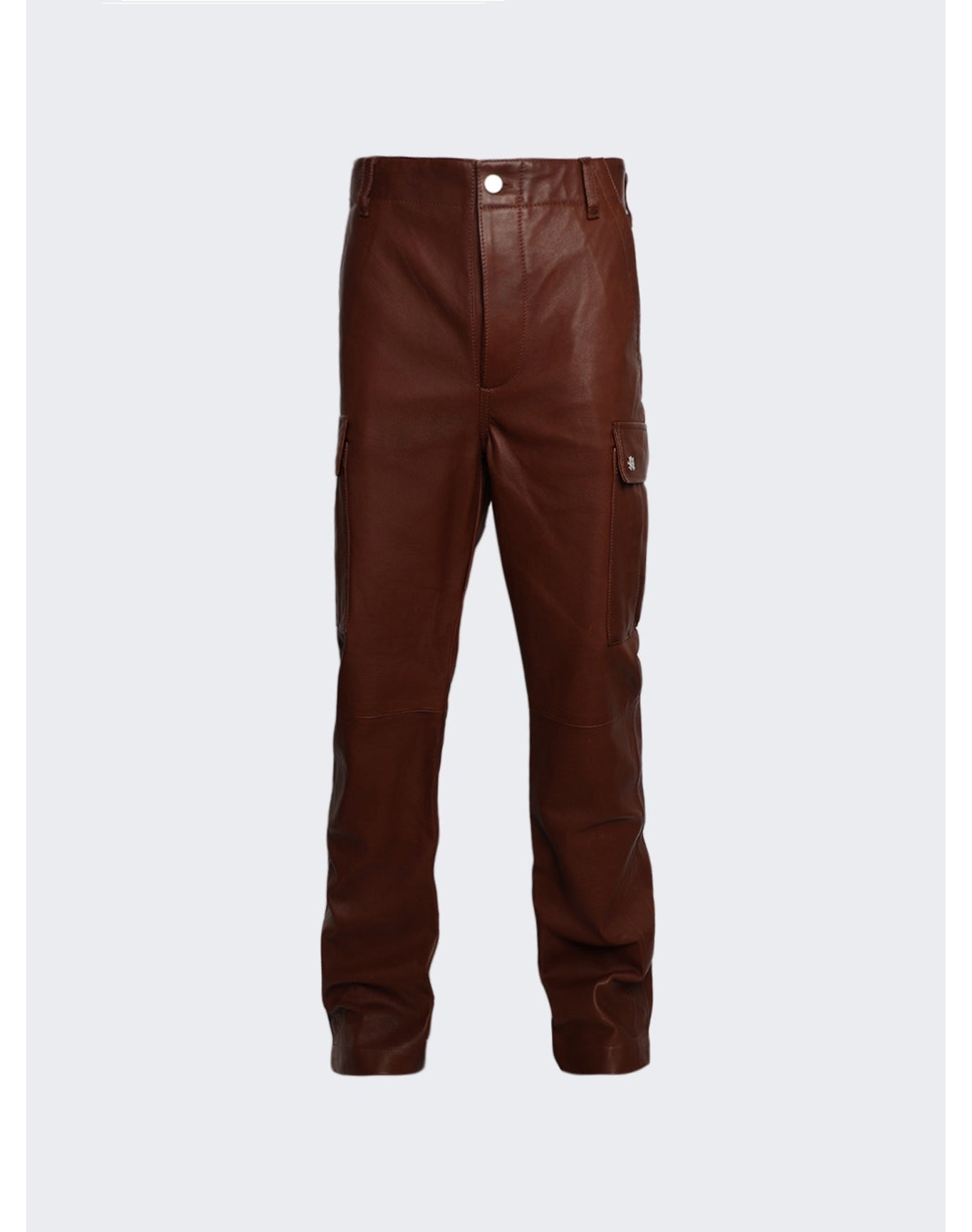 Amiri | Men | Leather Cargo Flare Pants Brown | Brown