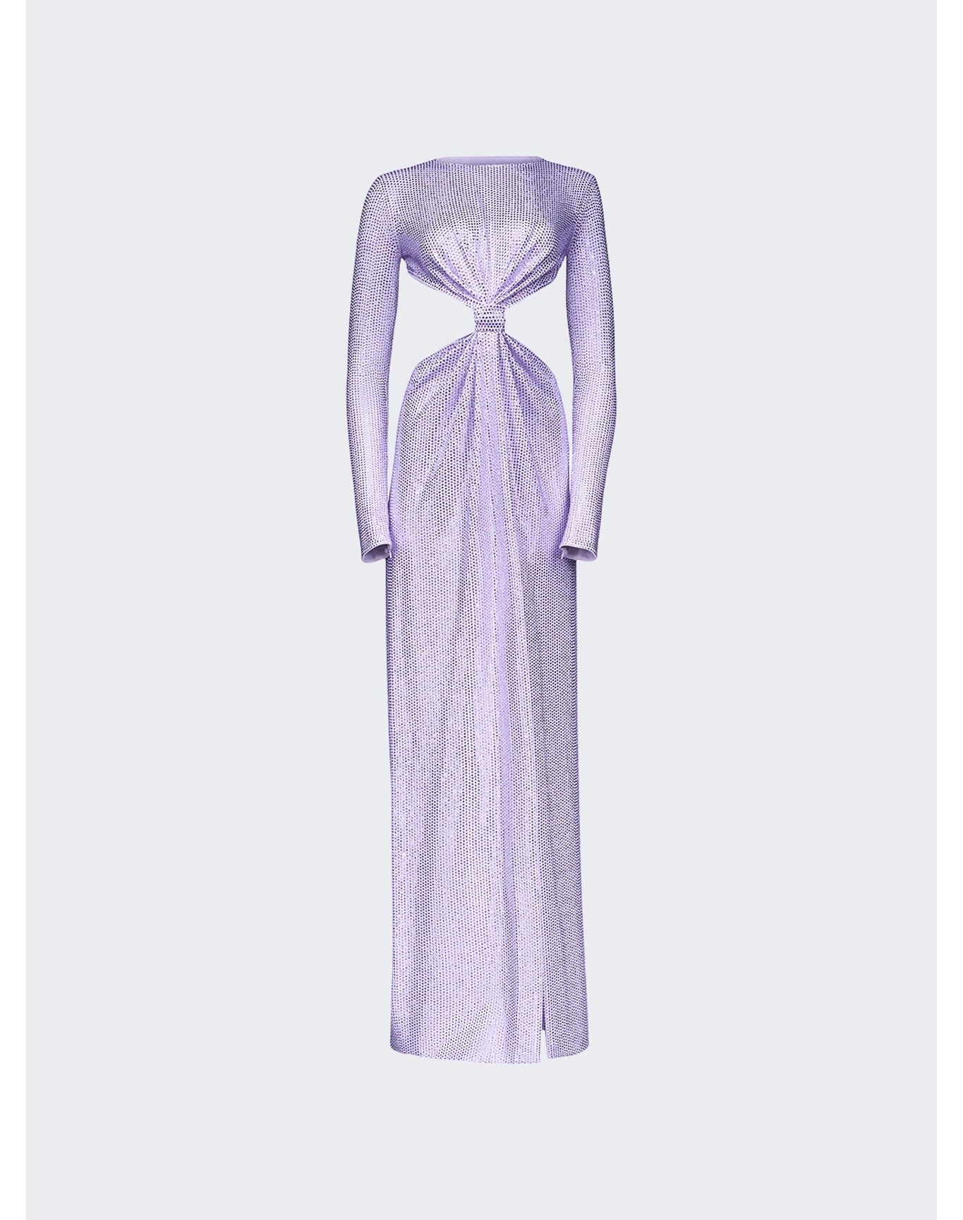 Area | Women | Crystal Embellished Front Knot Gown | Lilac