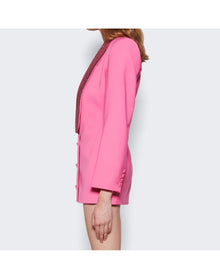 Area | Women | Crystal Embellished Tuxedo Dress | Carmine Rose