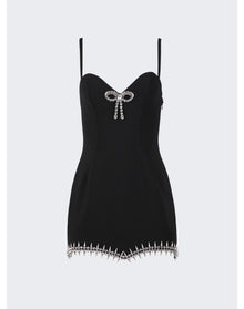Area | Women | Crystal Spike Mini Dress | Black