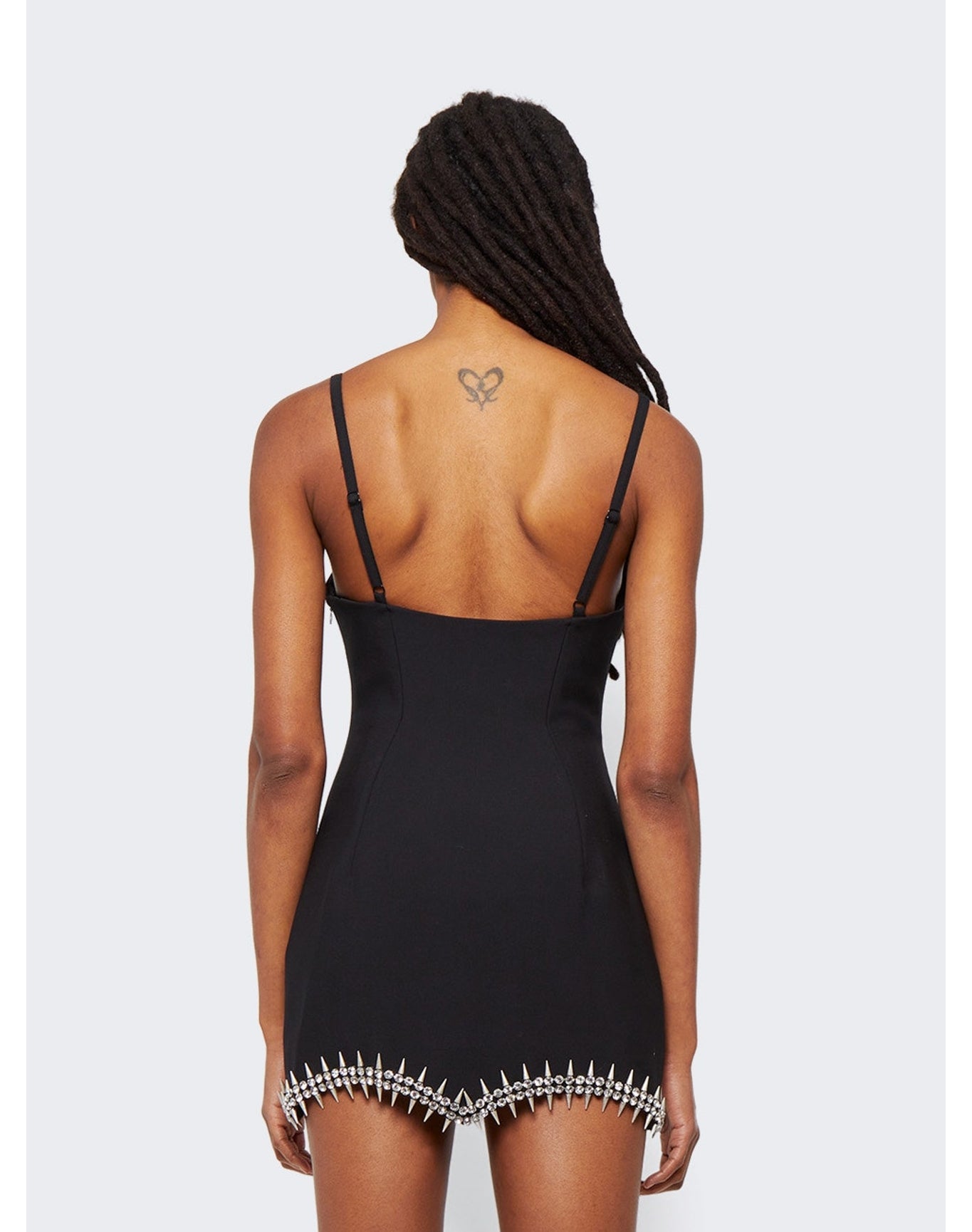 Area | Women | Crystal Spike Mini Dress | Black