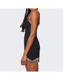 Area | Women | Crystal Spike Mini Dress | Black