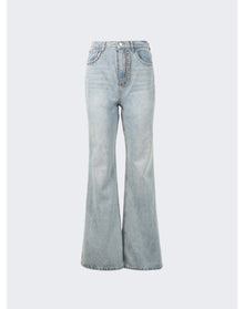 Area | Women | Nameplate Bootcut Jean | Light Blue