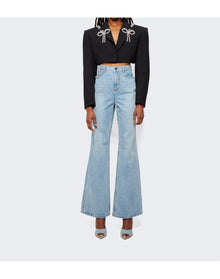 Area | Women | Nameplate Bootcut Jean | Light Blue