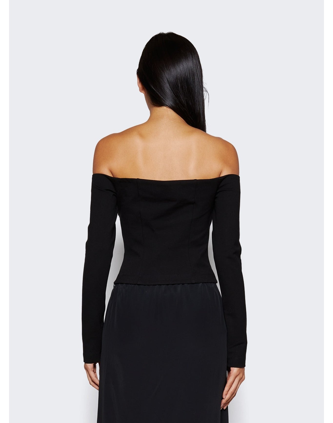Area | Women | Off-shoulder Crystal Cup Bustier Top | Black