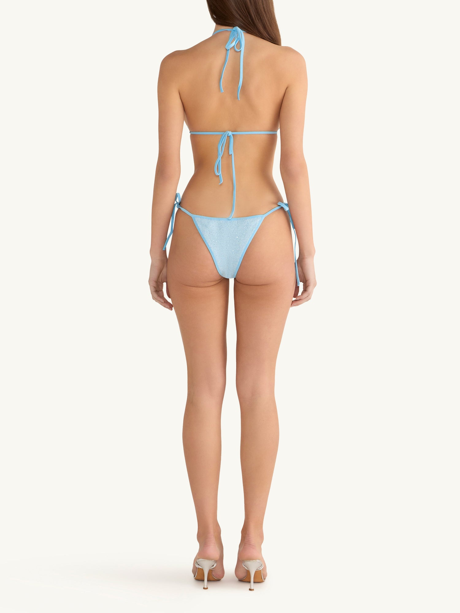Lio Bikini Top | Baia Blue Sequin