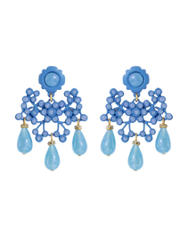 Avril Statement Earrings | Blue