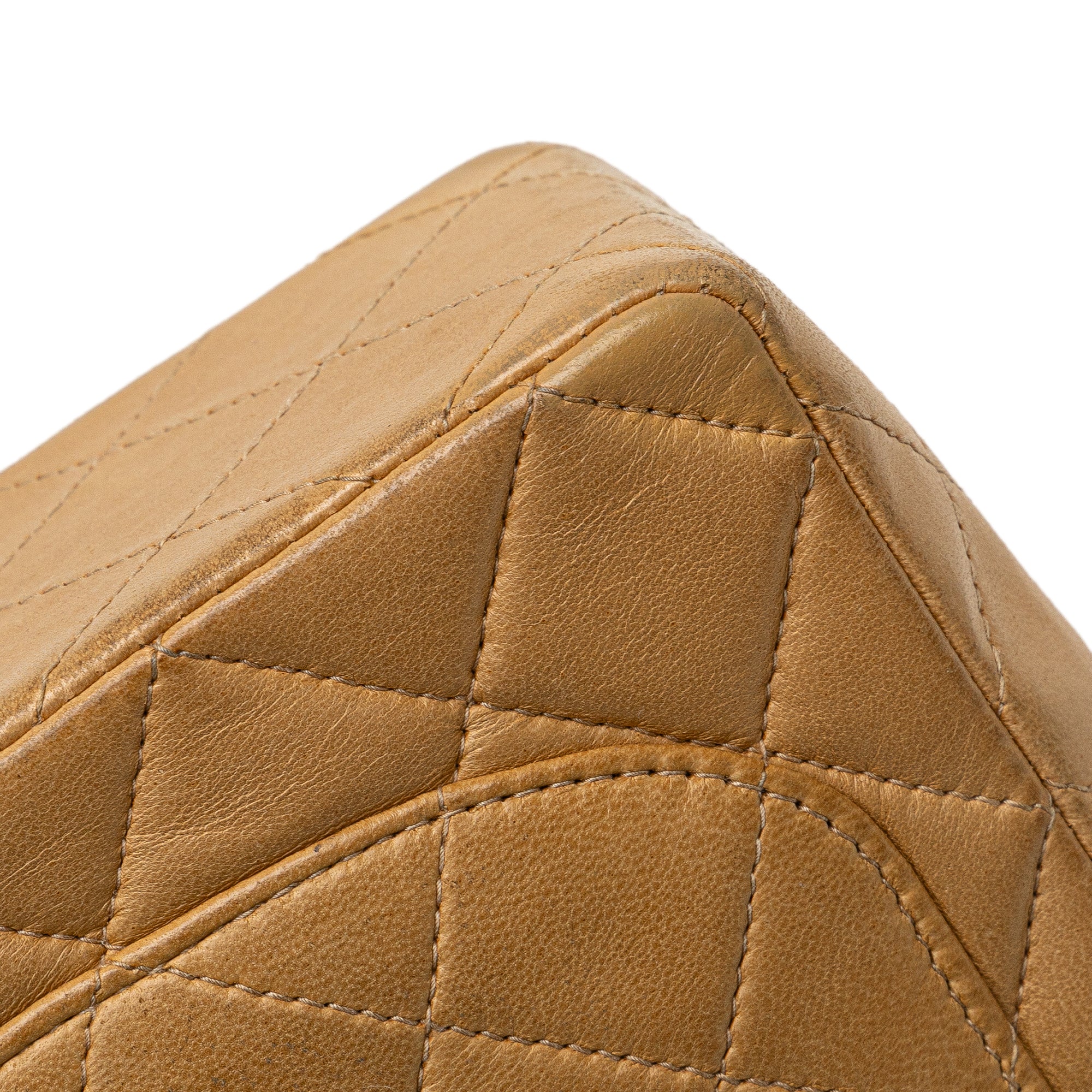 Chanel | Pre-Owned Mini Square Classic Lambskin Single Flap | Brown/Light Brown