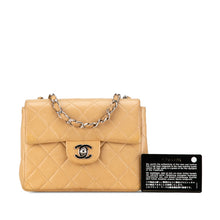 Chanel | Pre-Owned Mini Square Classic Lambskin Single Flap | Brown/Light Brown