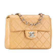 Chanel | Pre-Owned Mini Square Classic Lambskin Single Flap | Brown/Light Brown
