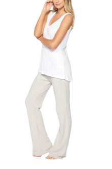 Womens | Sleeveless Modal V-Neck | White