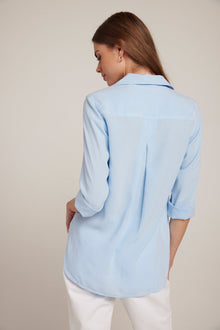 Shirt Tail Button Down | Blue Oasis