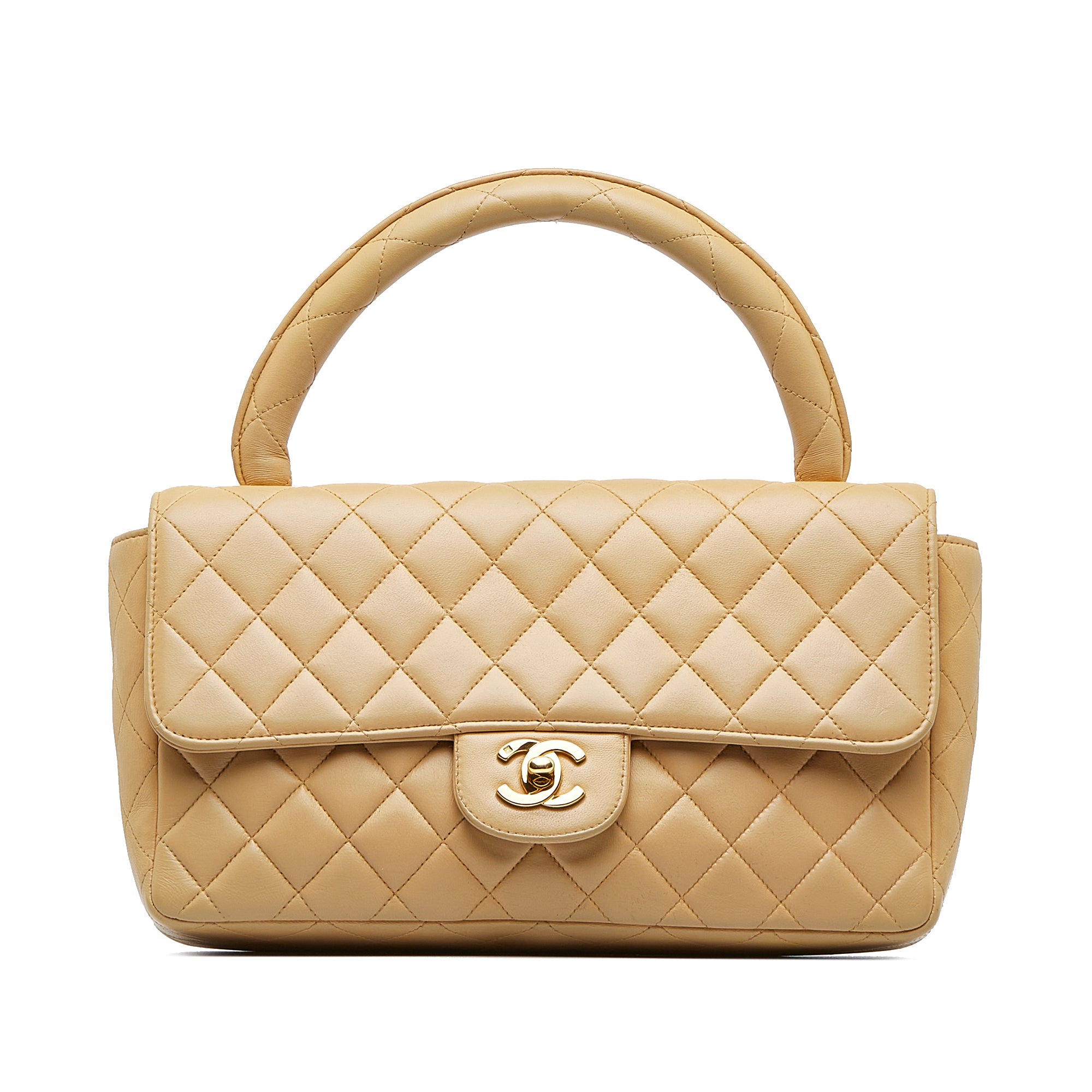Chanel | Pre-Owned Medium Kelly Parent Top Handle Bag | Brown/Beige